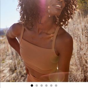 Offline ribbed square neck sports bra